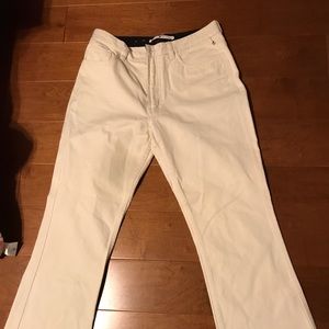 White wide leg Tommy Hilfiger jeans.